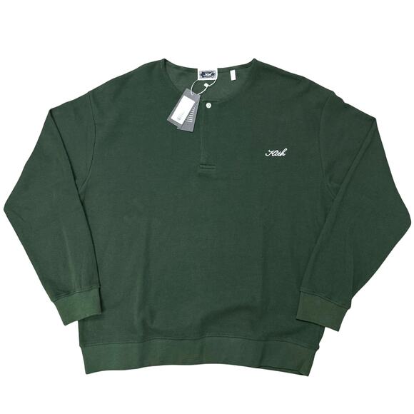 Kith Other - KITH Micro Waffle Colby Henley Pullover Long Sleeve XL